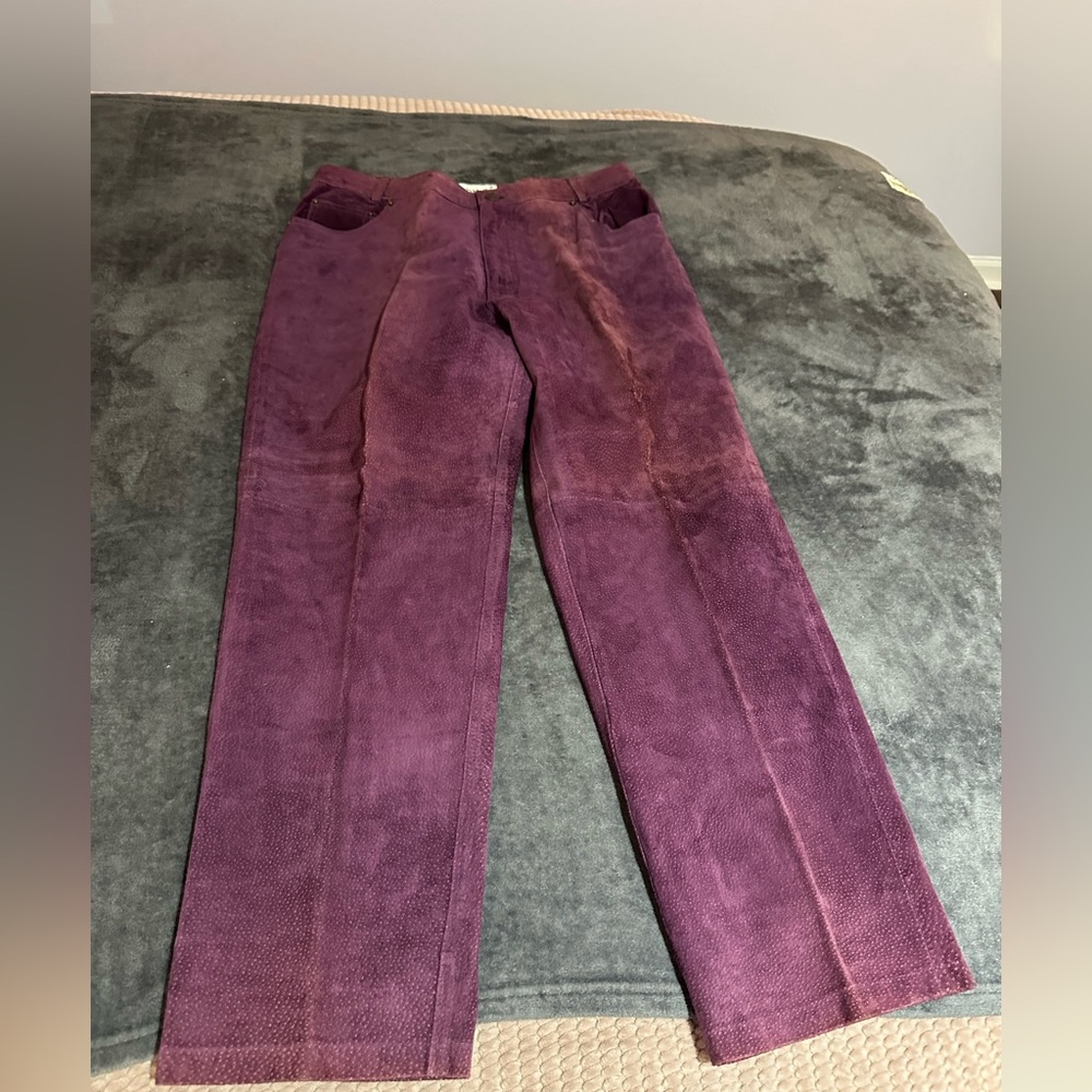 Bagatelle Deep Purple Suede Pants (12P)